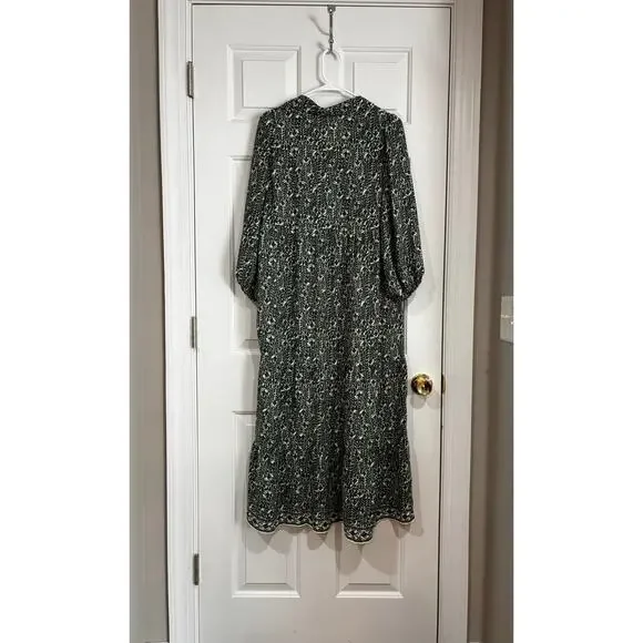 Max Studio London Sz S Dress Sheer Coastal Boho Bohemian Flowy - Picture 8 of 9